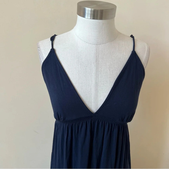 New! Favorite Daughter Navy Weekend Plunge Maxi Dress nwt 26177 - Picture 4 of 11